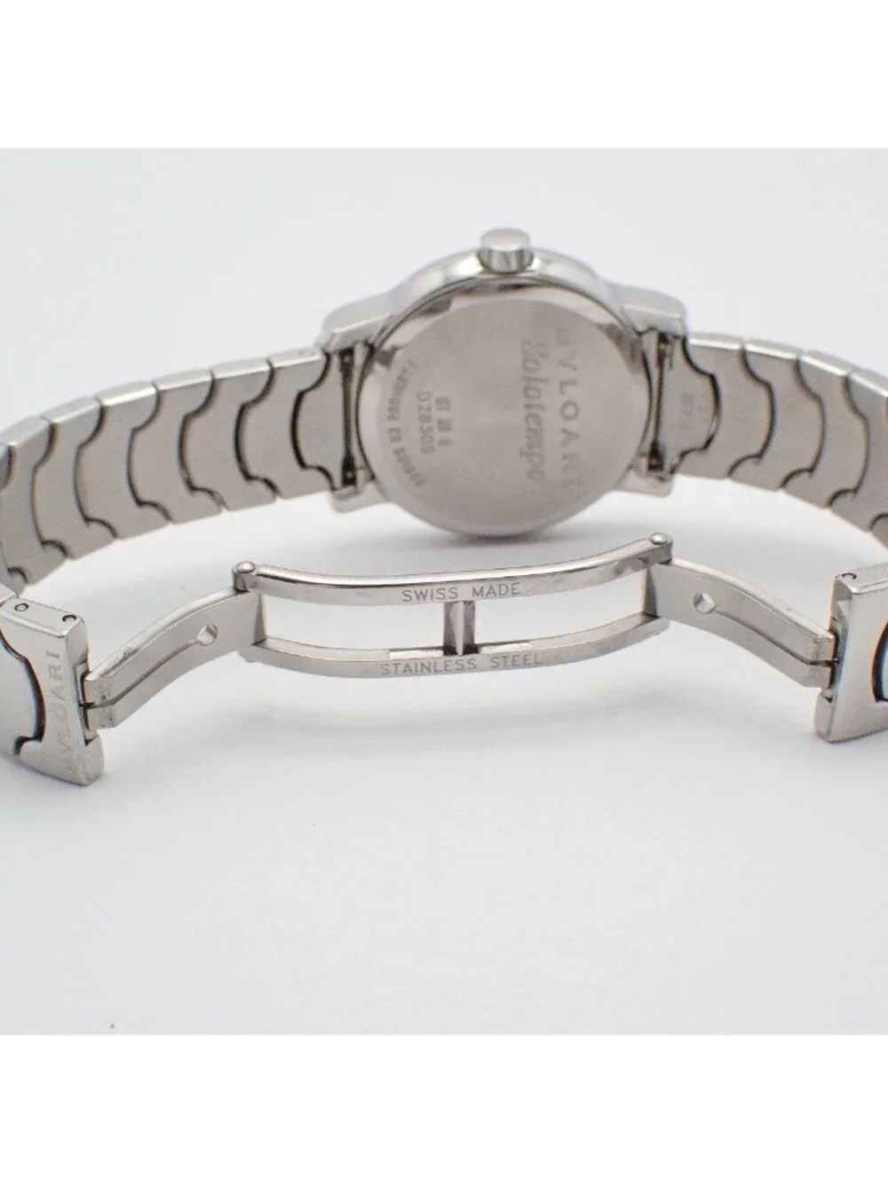 Bvlgari Solo Tempo Quartz Watch White Dial SS Pawn